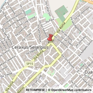 Mappa Via Roma, 150, 09047 Selargius, Cagliari (Sardegna)