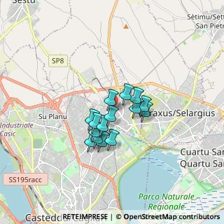 Mappa Via Marco Furio Camillo, 09042 Monserrato CA, Italia (1.22067)