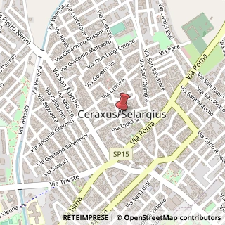 Mappa Via marsala 46, 09047 Selargius, Cagliari (Sardegna)