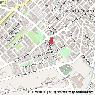 Mappa Via Don Giovanni Minzoni, 17/A, 09044 Quartu Sant'Elena, Cagliari (Sardegna)