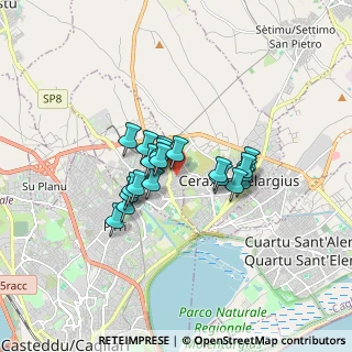 Mappa Via Sa Giara, 09042 Monserrato CA, Italia (1.3115)