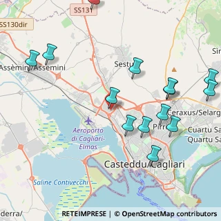 Mappa Via Mario Betti, 09034 Elmas CA, Italia (5.37143)
