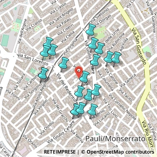 Mappa Vicolo San Gerolamo, 09042 Monserrato CA, Italia (0.2415)
