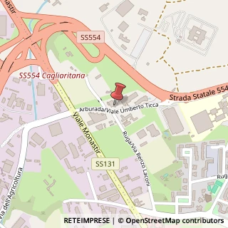 Mappa Viale Umberto Ticca, 11, 09122 Cagliari, Cagliari (Sardegna)