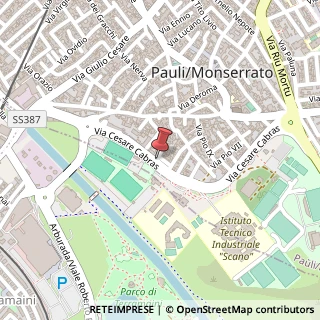 Mappa Via Cesare Cabras,  12, 09042 Monserrato, Cagliari (Sardegna)