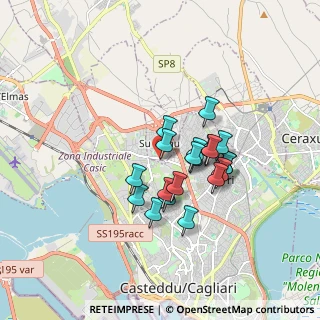 Mappa Via Giuseppe Peretti, 09047 Selargius CA, Italia (1.4485)