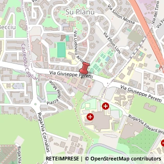 Mappa Via Giuseppe Peretti, 2B, 09047 Selargius, Cagliari (Sardegna)