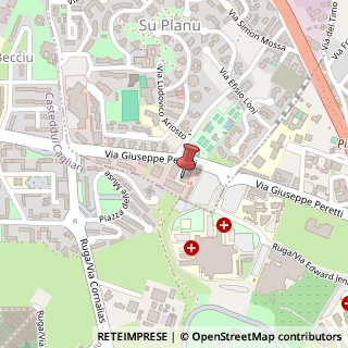 Mappa Via Giuseppe Peretti, 2, 09047 Selargius, Cagliari (Sardegna)