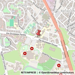 Mappa Via Giuseppe Peretti, 11, 09121 Cagliari, Cagliari (Sardegna)