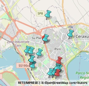 Mappa Asse Mediano di Scorrimento, 09121 Su Planu CA, Italia (2.56625)