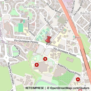 Mappa Via Giuseppe Peretti, 10, 09134 Cagliari, Cagliari (Sardegna)