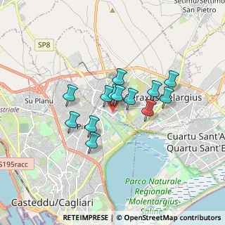 Mappa Via Arcuentu, 09042 Monserrato CA, Italia (1.35154)