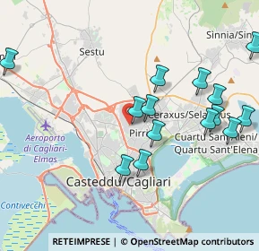 Mappa Via F. Corridoni, 09134 Cagliari CA, Italia (4.70857)