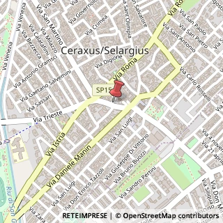 Mappa Via San Lussorio, 34, 09047 Selargius, Cagliari (Sardegna)