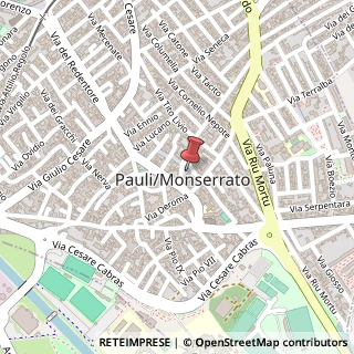 Mappa Piazza Maria Vergine, 18, 09042 Monserrato, Cagliari (Sardegna)