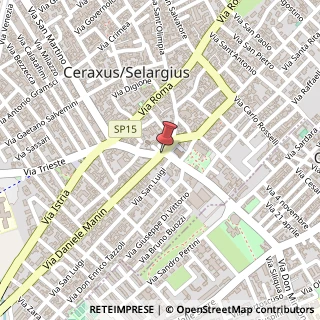 Mappa Via San Lussorio,  58, 09047 Selargius, Cagliari (Sardegna)