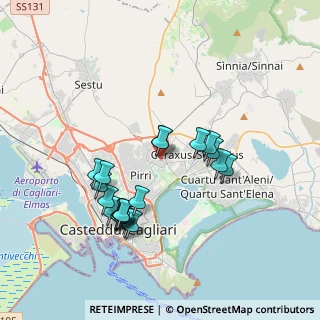 Mappa Via Claudiano, 09042 Monserrato CA, Italia (3.843)