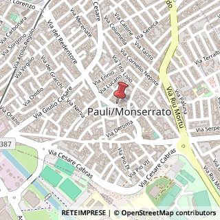 Mappa Via Claudiano, 2, 09042 Monserrato, Cagliari (Sardegna)
