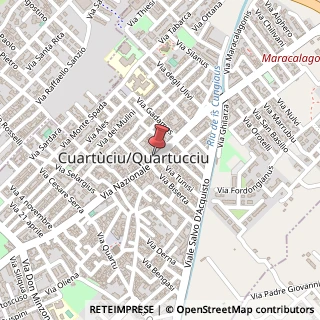 Mappa Via Nazionale, 119, 09044 Quartucciu, Cagliari (Sardegna)