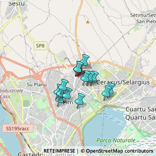 Mappa Via Tonara, 09042 Monserrato CA, Italia (1.228)