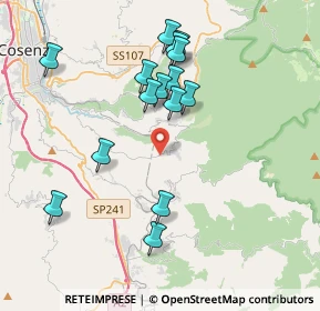 Mappa SP217, 87050 Cosenza CS, Italia (4.13667)