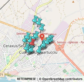 Mappa Via Sorso, 09044 Quartucciu CA, Italia (0.6625)