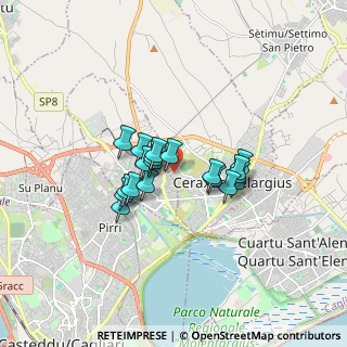 Mappa Via delle Magnolie, 09047 Selargius CA, Italia (1.3)