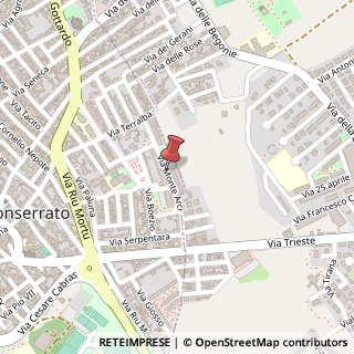 Mappa Via Monte Arci, 52, 09042 Monserrato, Cagliari (Sardegna)
