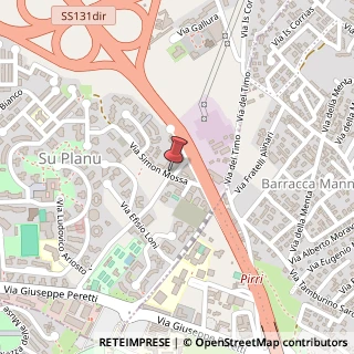 Mappa Via Mossa, 21, 09047 Selargius, Cagliari (Sardegna)