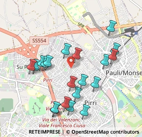 Mappa Via dei Castagni, 09134 Cagliari CA, Italia (1.0715)