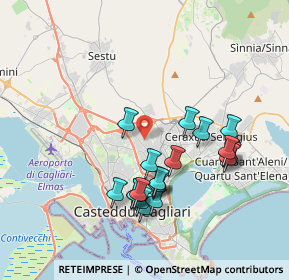 Mappa Via dei Castagni, 09134 Cagliari CA, Italia (3.936)