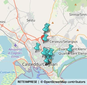 Mappa Via dei Castagni, 09134 Cagliari CA, Italia (3.20333)