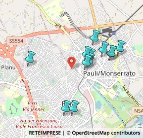 Mappa Via Stanislao Dessy, 09134 Cagliari CA, Italia (0.96833)