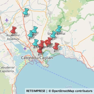 Mappa Via Emilio Lussu, 09047 Selargius CA, Italia (6.48364)
