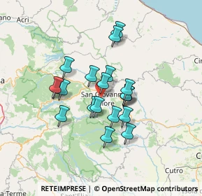 Mappa Via B.latini, 87055 San Giovanni in Fiore CS, Italia (11.537)