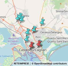 Mappa Via Salvatore Quasimodo, 09134 Cagliari CA, Italia (3.50636)