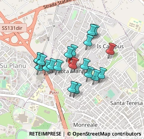 Mappa Via Salvatore Quasimodo, 09134 Cagliari CA, Italia (0.375)