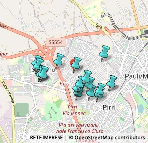 Mappa Via Salvatore Quasimodo, 09134 Cagliari CA, Italia (0.874)