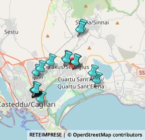 Mappa Via Selargius, 09044 Quartucciu CA, Italia (3.984)