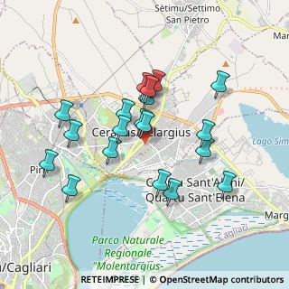 Mappa Via Achille Grandi, 09047 Selargius CA, Italia (1.82842)