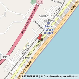 Mappa Via F. Crispi, 465, 98028 Santa Teresa di Riva, Messina (Sicilia)