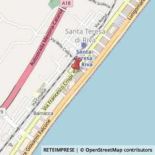 Mappa Via F. Crispi, 550, 98028 Santa Teresa di Riva, Messina (Sicilia)