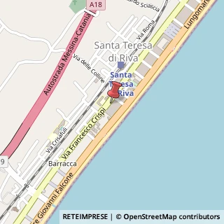 Mappa Via F. Crispi, 562, 98028 Santa Teresa di Riva, Messina (Sicilia)