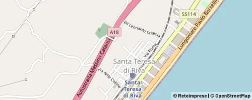 Mappa Santa Teresa di Riva