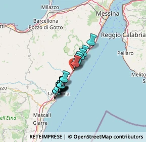 Mappa Via principe di piemonte snc, 98028 Santa Teresa di Riva ME, Italia (10.3095)