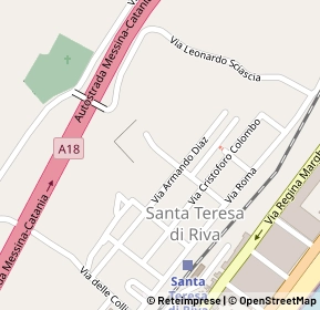 Mappa Via principe di piemonte, 98028 Santa Teresa Di Riva ME, Italia (0.164)