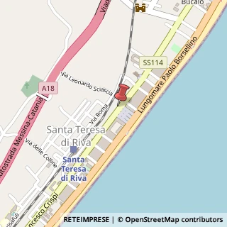 Mappa Via Regina Margherita, 221, 98028 Santa Teresa di Riva, Messina (Sicilia)