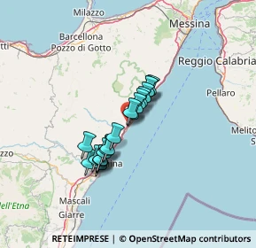 Mappa Via Circonvallazione, 98028 Santa Teresa di Riva ME, Italia (9.929)