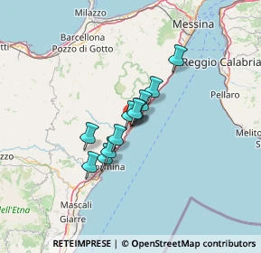 Mappa Via Circonvallazione, 98028 Santa Teresa di Riva ME, Italia (8.97273)
