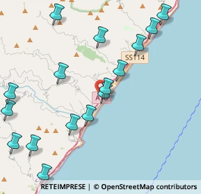 Mappa Via Circonvallazione, 98028 Santa Teresa di Riva ME, Italia (5.68647)